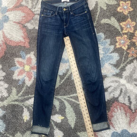 Frame Jeans Womens Size 24 Le Skinny de Jeanne Casual Blue Normcore Basic Pants - Picture 7 of 11